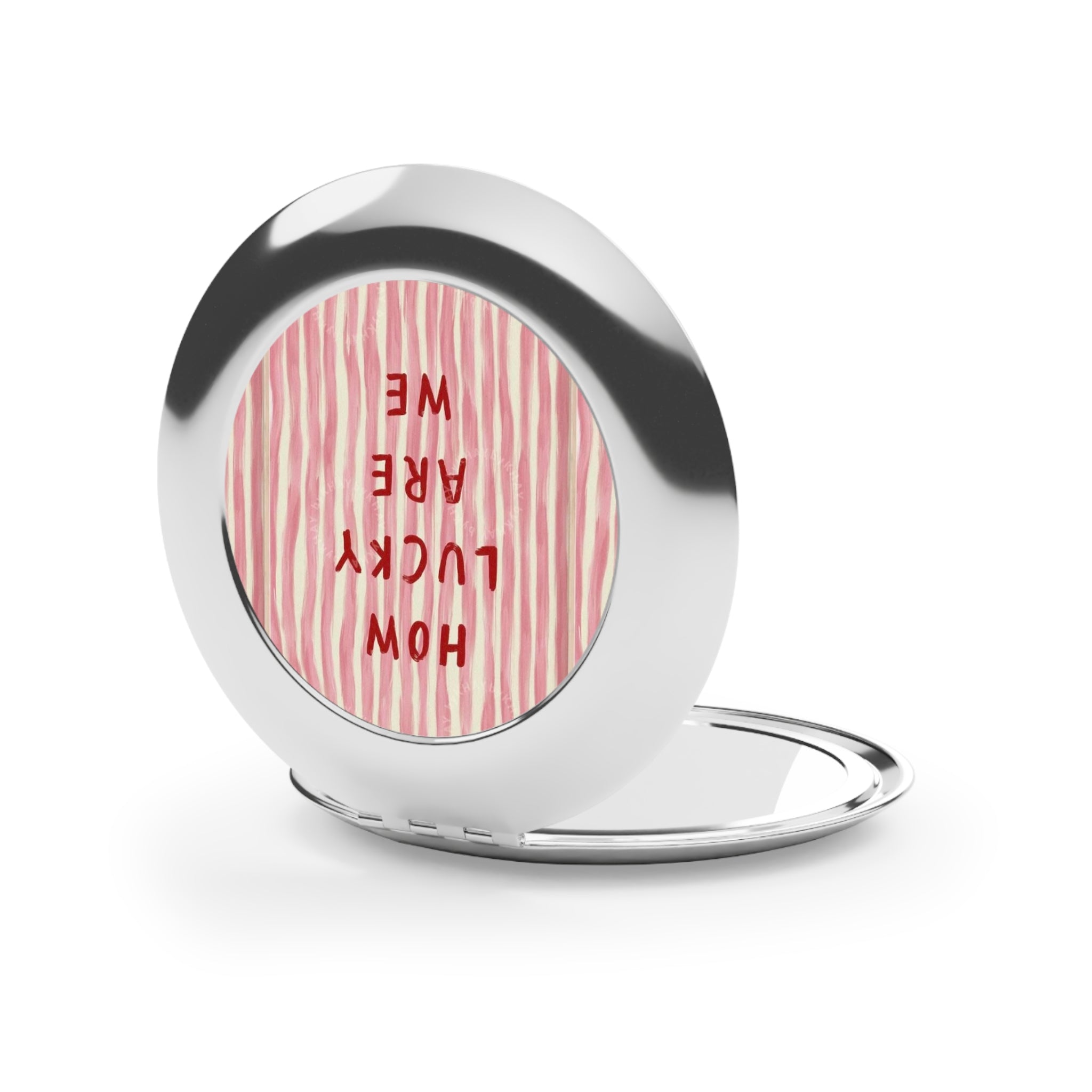 How Lucky Are We Travel Mirror